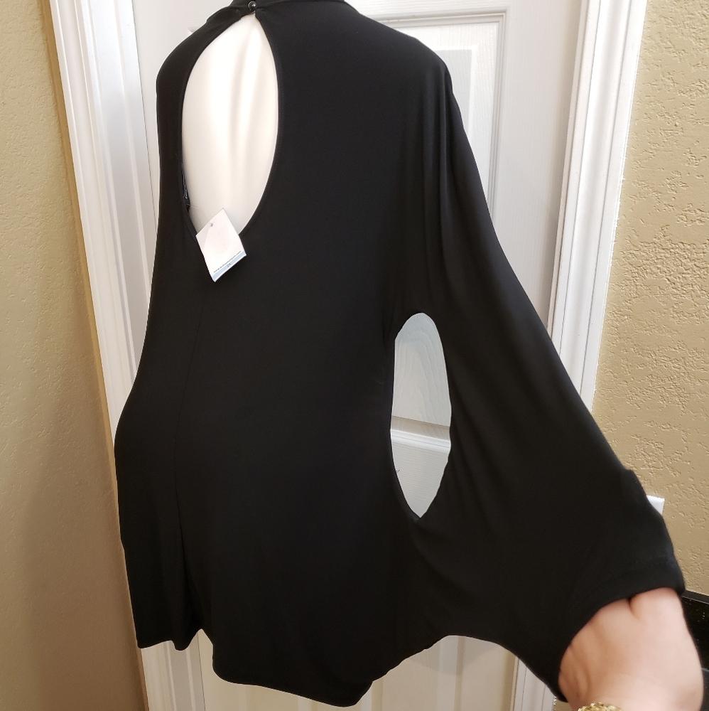NWT FTF Black mini 70's Style dress